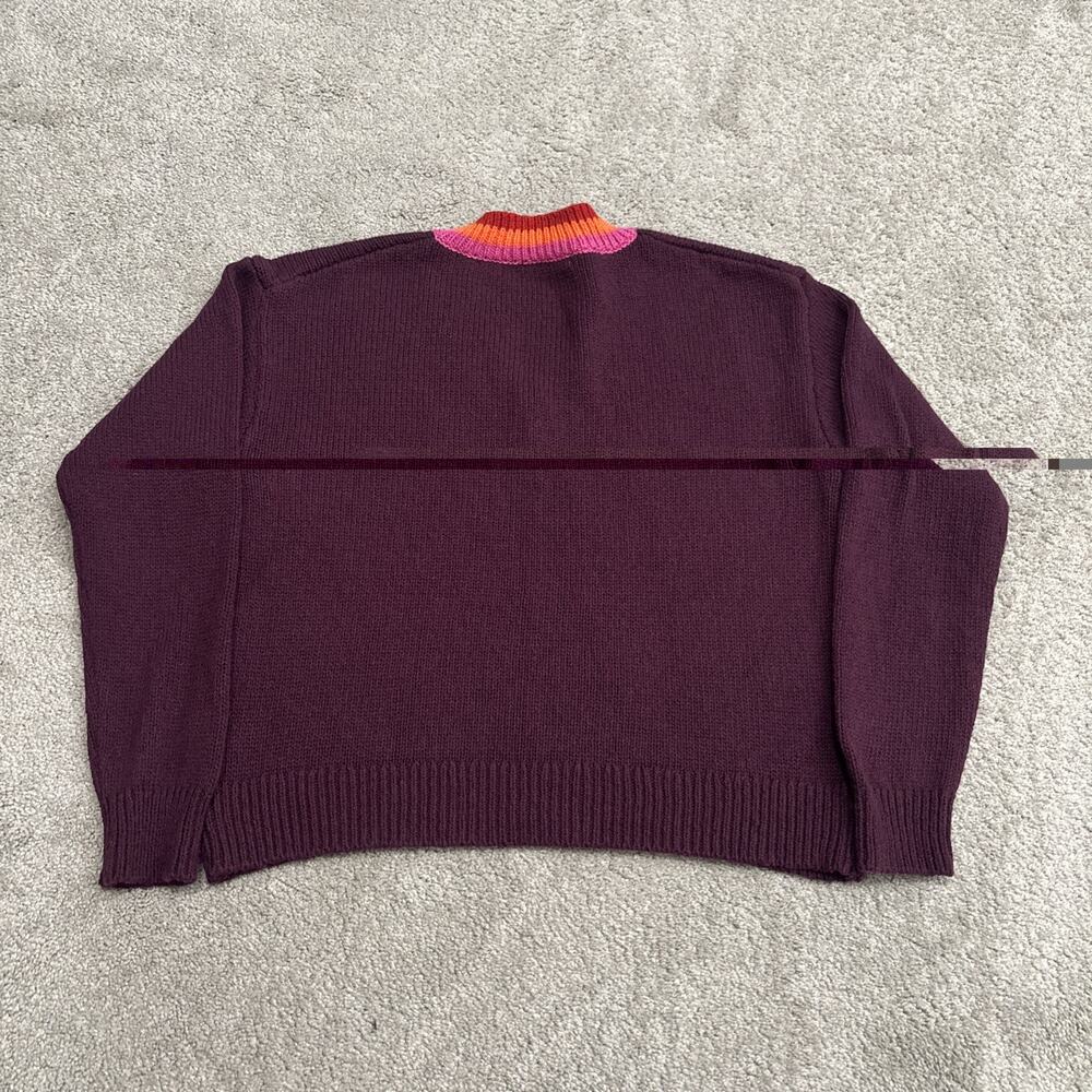 MARINE LAYER Women's Sweater Size Medium Merino Wool Blend Striped - Picture 5 of 6